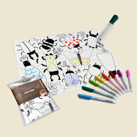 Busy Bugs Sensory Colouring & Doodle Mat