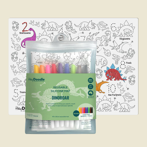 DinoRoar Classic Colouring & Doodle Mat