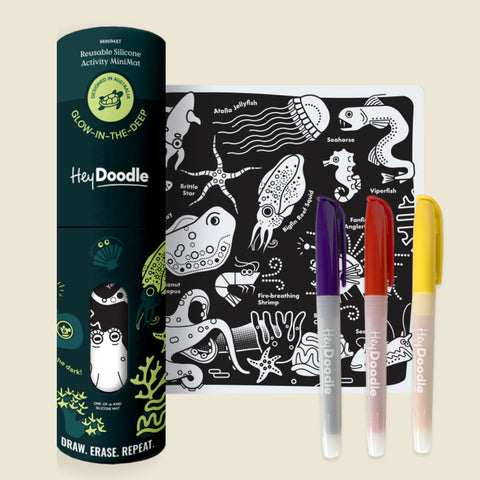Glow-in-the-deep Mini Colouring & Doodle Mat
