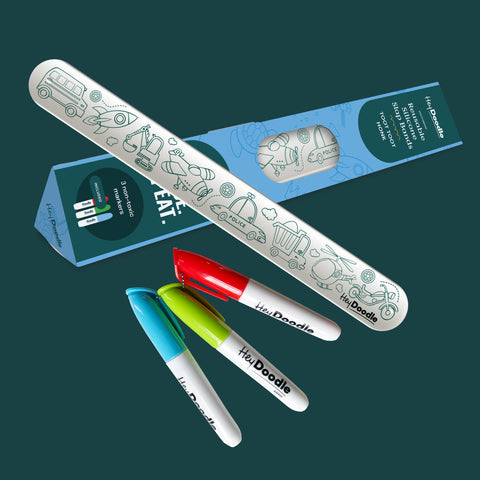 Sketchband - Reusable Colouring & Doodle Slap Bracelet - Toot Toot Honk