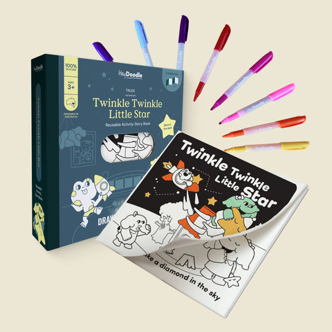 Twinkle Twinkle Little Star Tales - Reusable Colouring Book